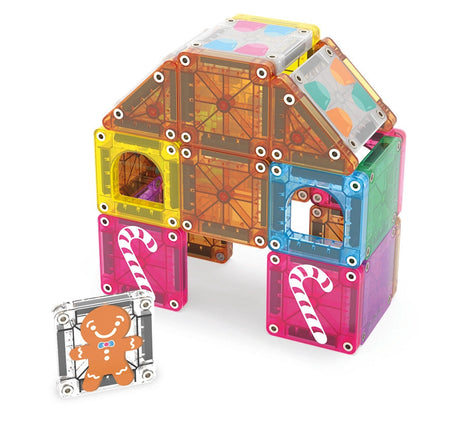 Magna-Tiles Gingerbread House 24 Piece Travel Set