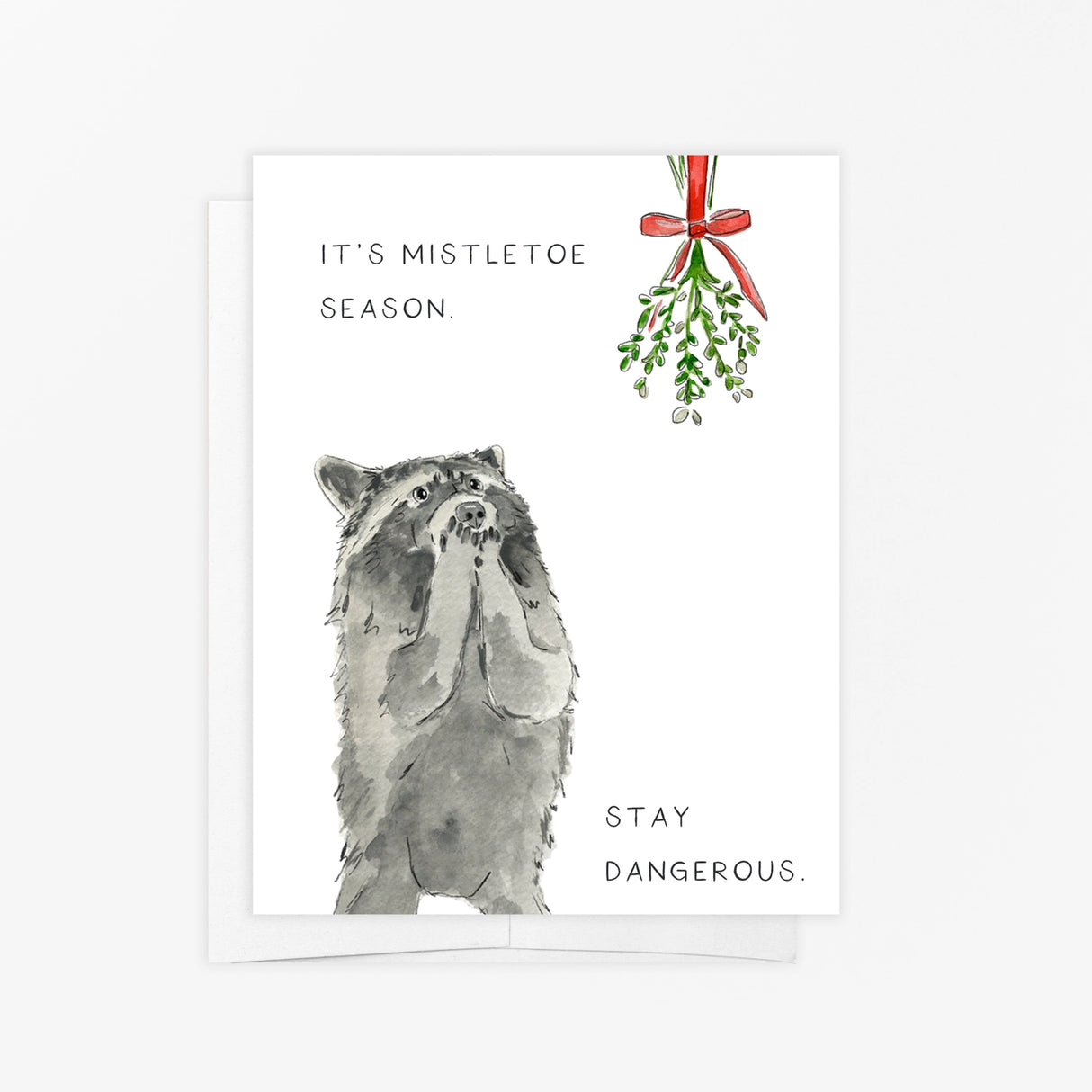 Mistletoe Season Holiday Card - Emmy + Olly