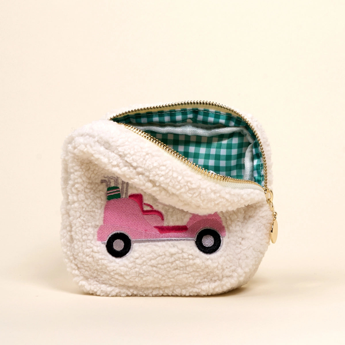 Square Golf Cart Teddy Pouch - The Darling Effect