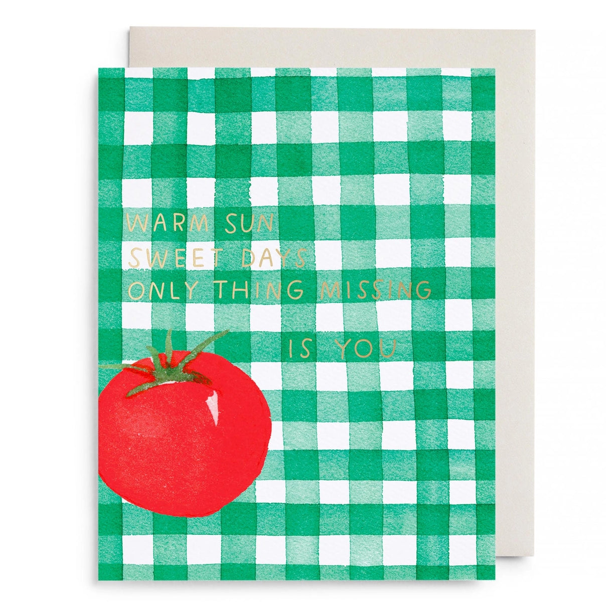 Tomato Picnic Love and Friendship Greeting Card - E. Frances Paper