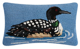 Maine Lake Loon Hook Pillow - Peking Handicraft