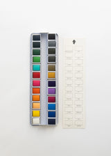 24 Color Watercolor Paint Palette - Bailey Rae Studio