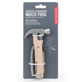 Wood Multi Function Hammer Tool - Kikkerland