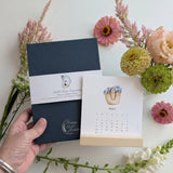 2027 Watercolor Desk Calendar - Finding Silver Pennies