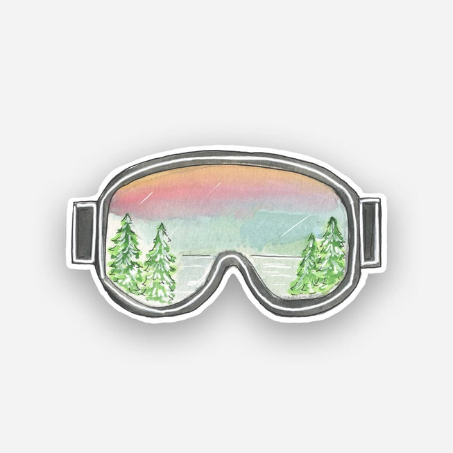 Ski Goggles Sticker - Emmy + Olly