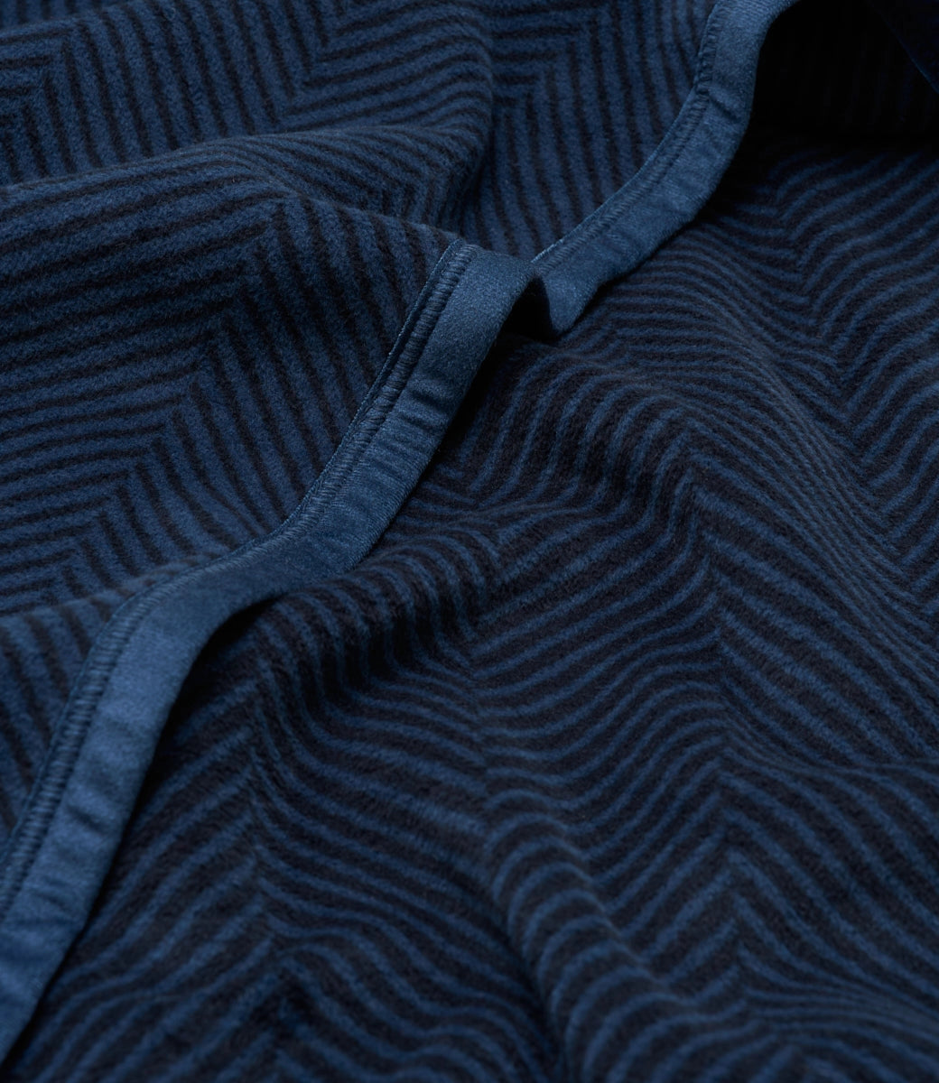 Harborview Herringbone Deep Sea Blanket - ChappyWrap