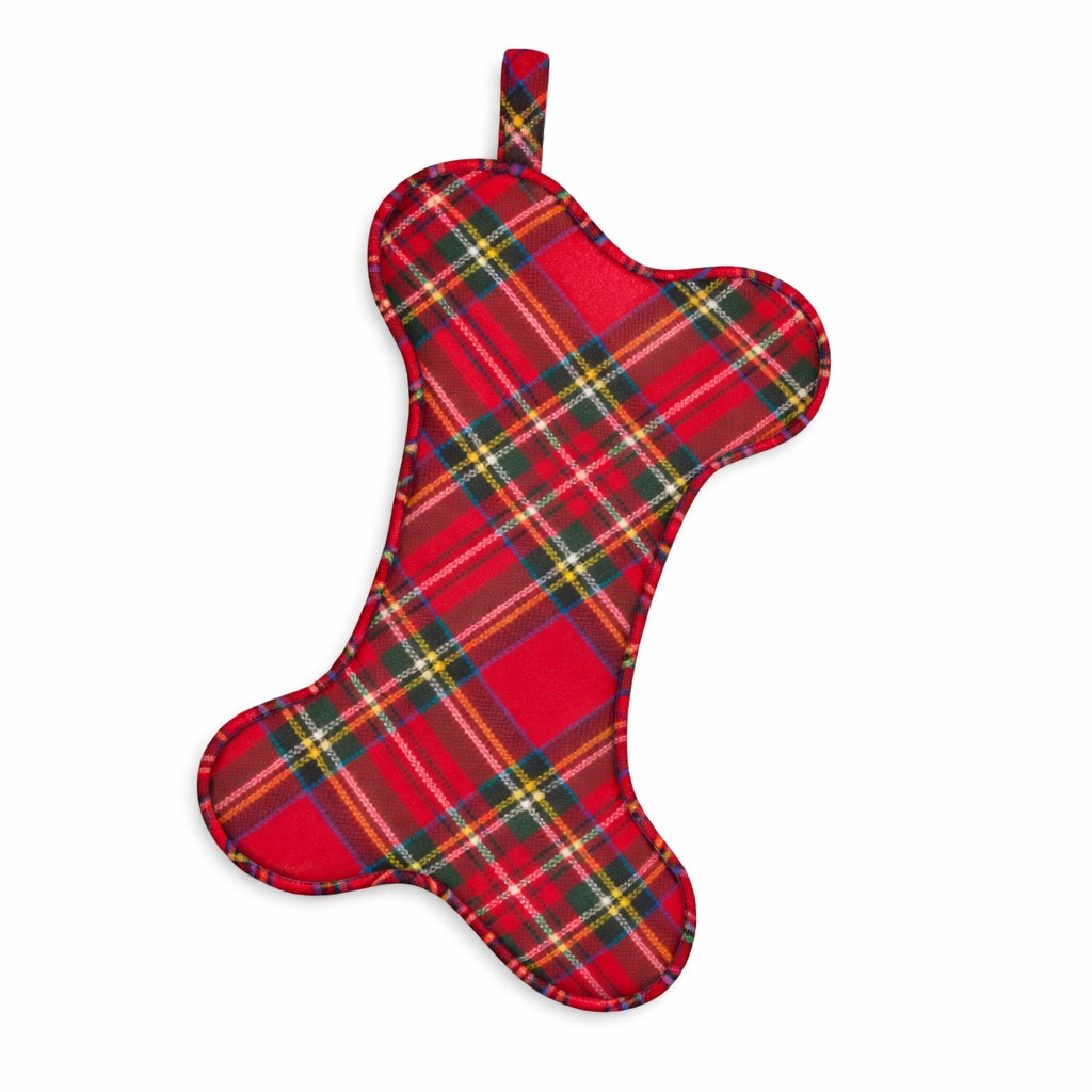 Tartan Plaid Dog Christmas Stocking - The Foggy Dog