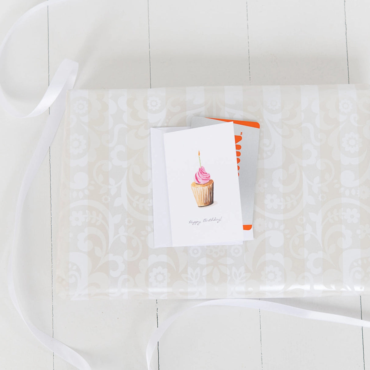 Happy Birthday Cupcake Mini Note Card - Finding Silver Pennies