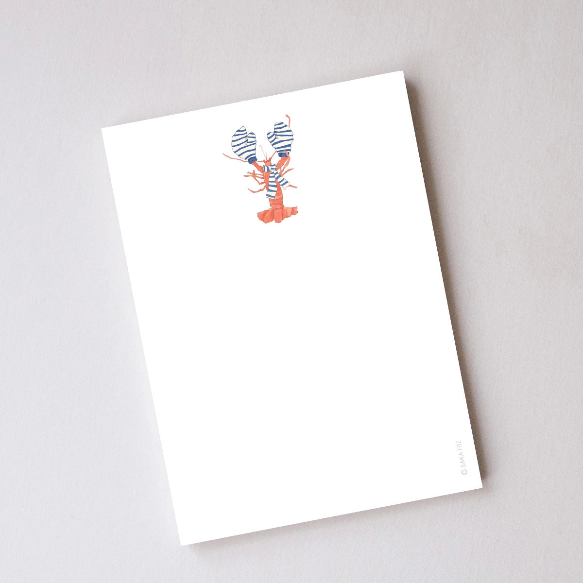 Cozy Lobster Notepad - Sara Fitz