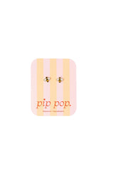 Bee Stud Gold Earrings - Pip Pop Post