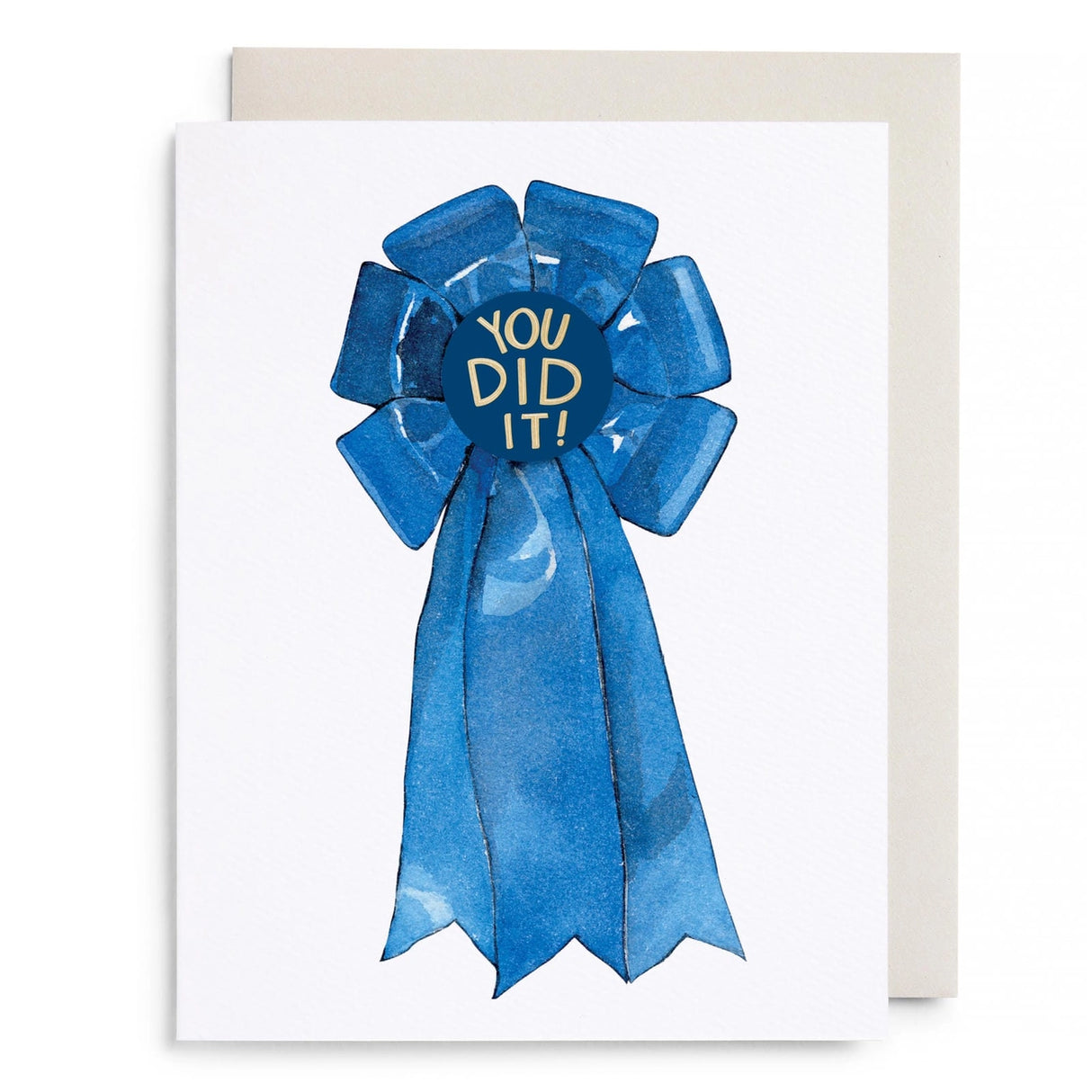 Blue Ribbon Congratulations Card - E. Frances Paper