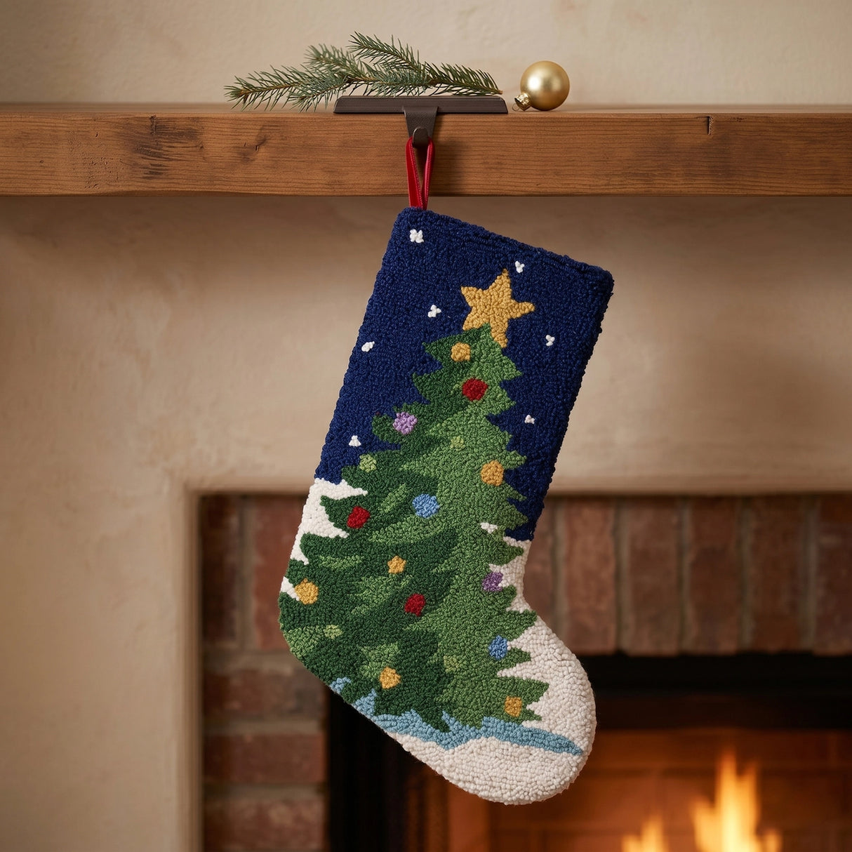Christmas Tree Hook Stocking - Peking Handicraft
