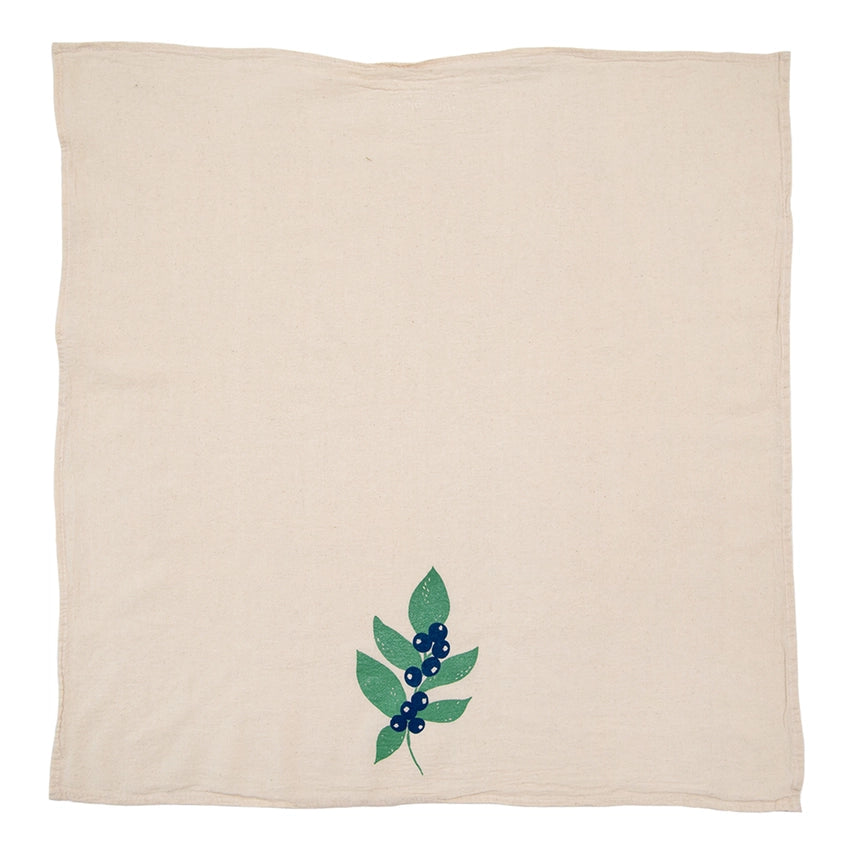 Maine Blueberries 100% Cotton Tea Towel - Cinder + Salt