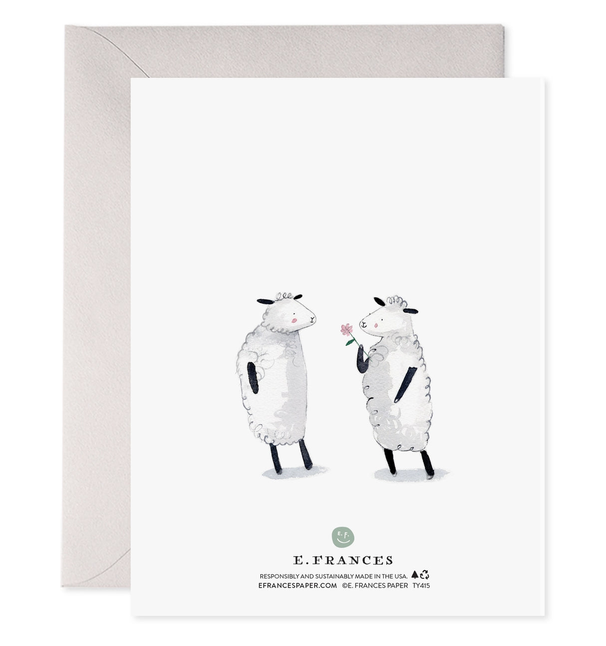 Thank Ewe Card - E. Frances Paper