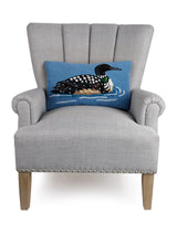 Maine Lake Loon Hook Pillow - Peking Handicraft