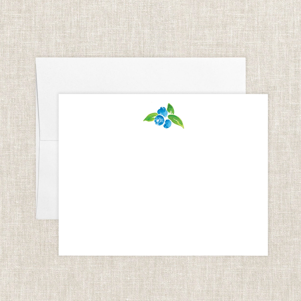 Maine Blueberries Flat Notecard Set - Emmy + Olly