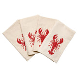 Red Lobster 100% Cotton Cloth Napkins (Set of 4) - Cinder + Salt