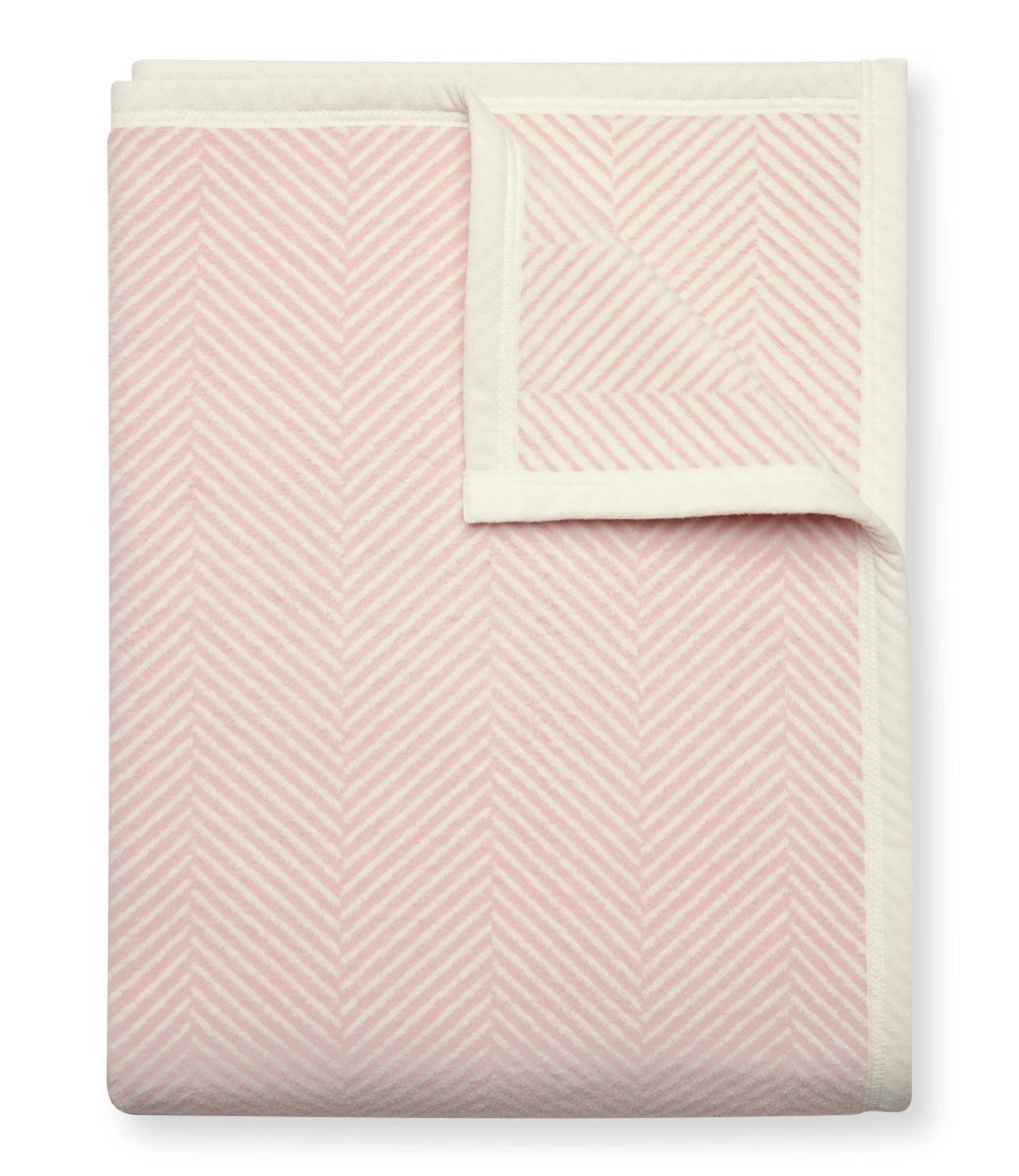 Harborview Herringbone Blush Blanket - ChappyWrap