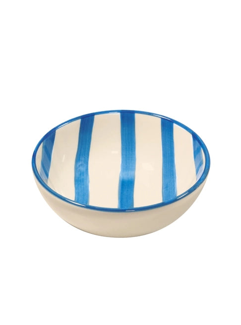 Blue Stripe Stoneware Bowl - Zafferano America