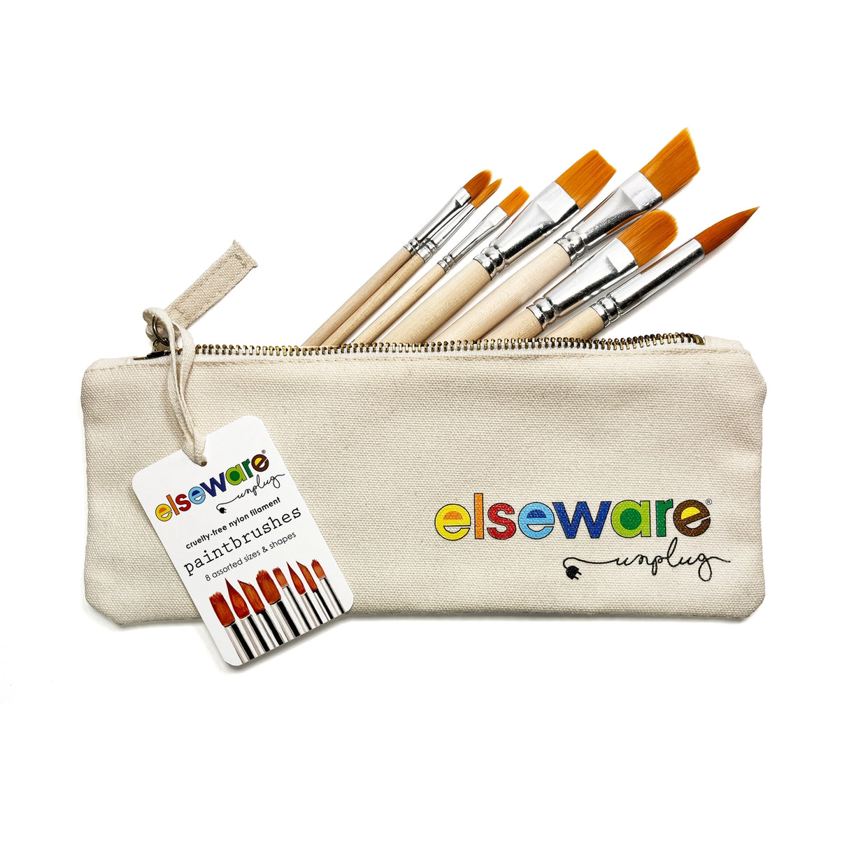 Paint Brush Set  and Canvas Bag- eco-kids