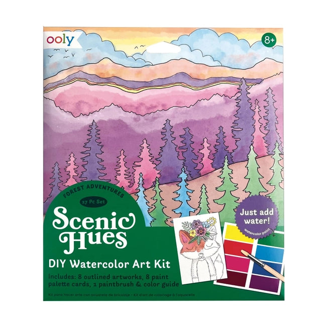 Scenic Hues Watercolor Kit - Ooly