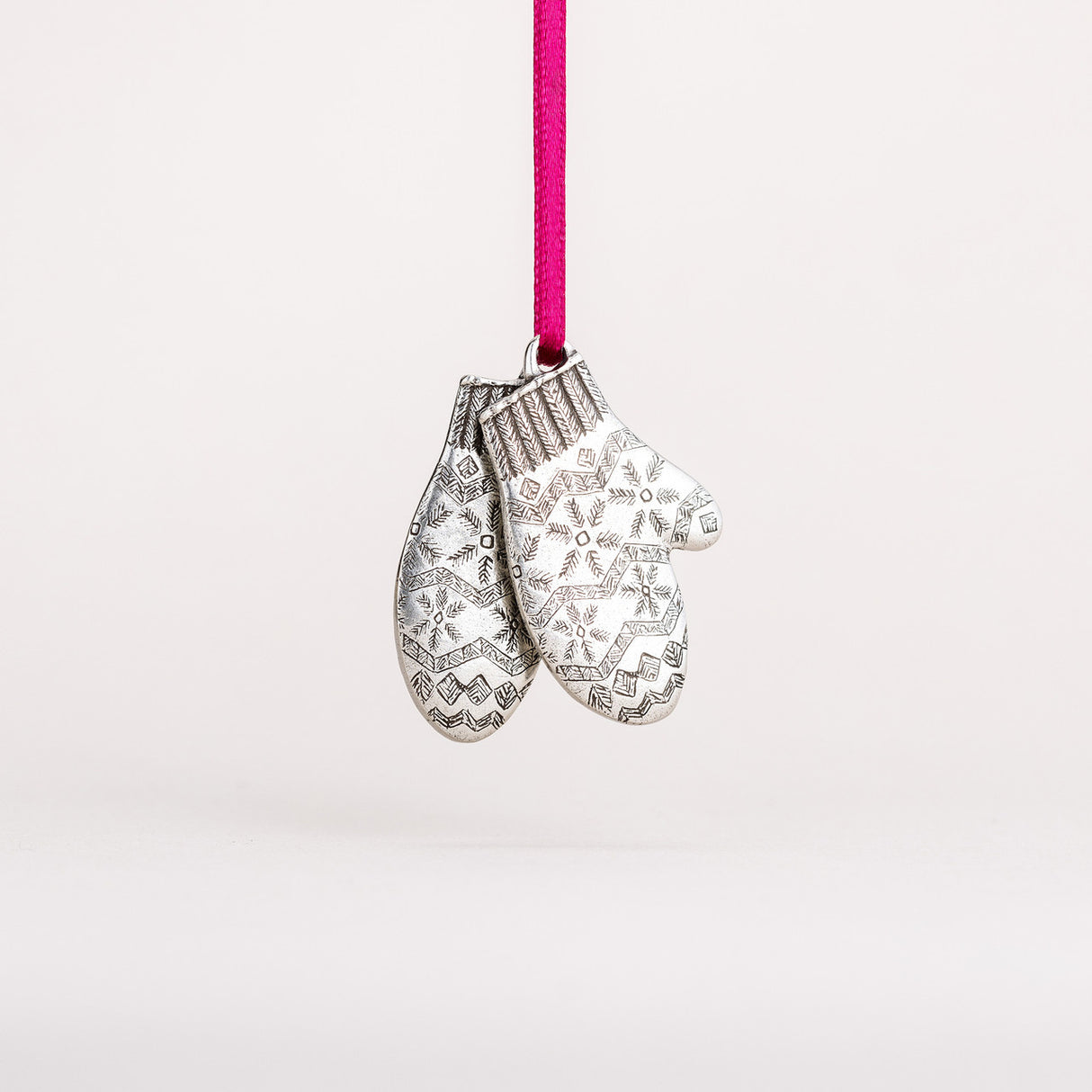 Knit Mittens Ornament - Danforth Pewter