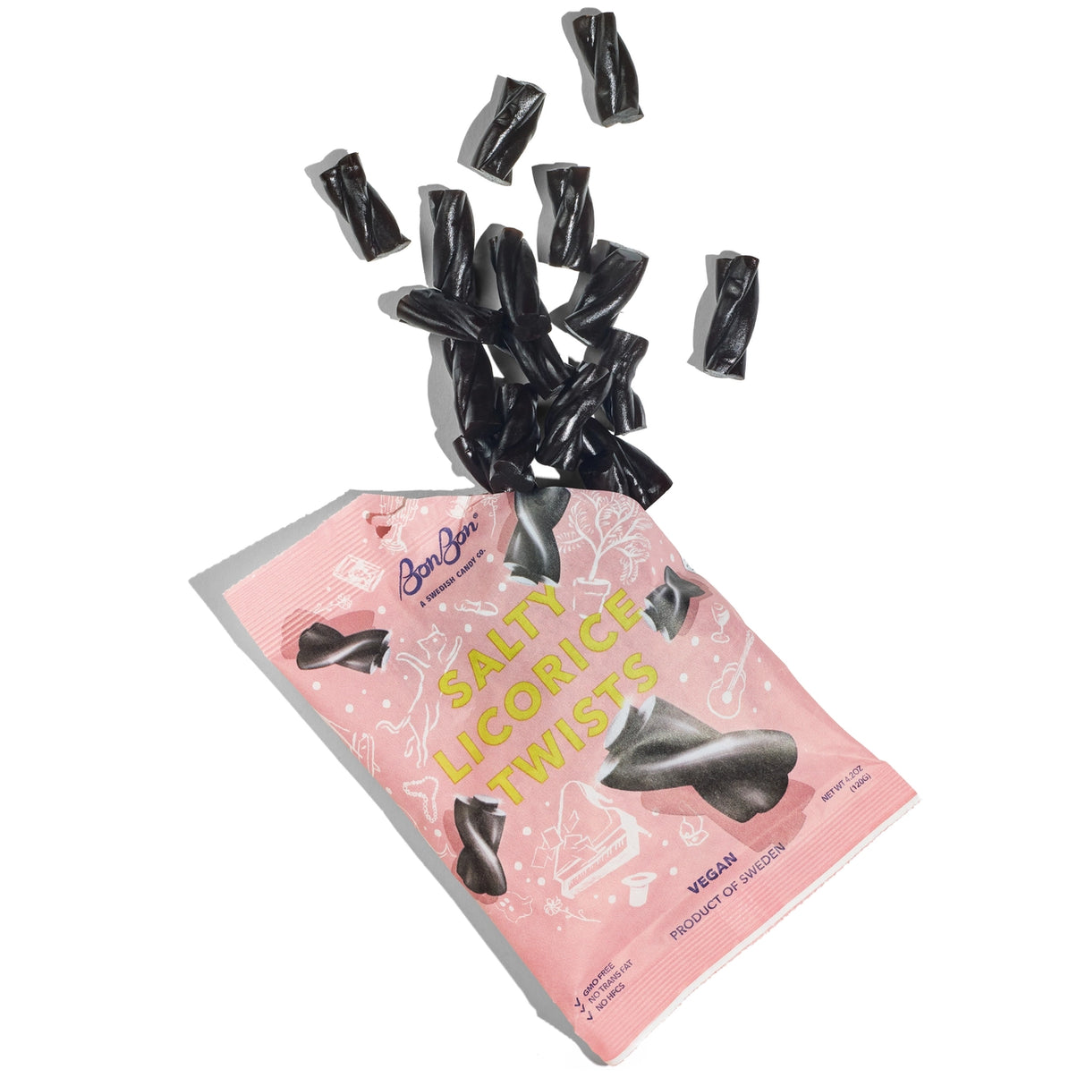 Licorice Twist Swedish Fish Candy - BonBon