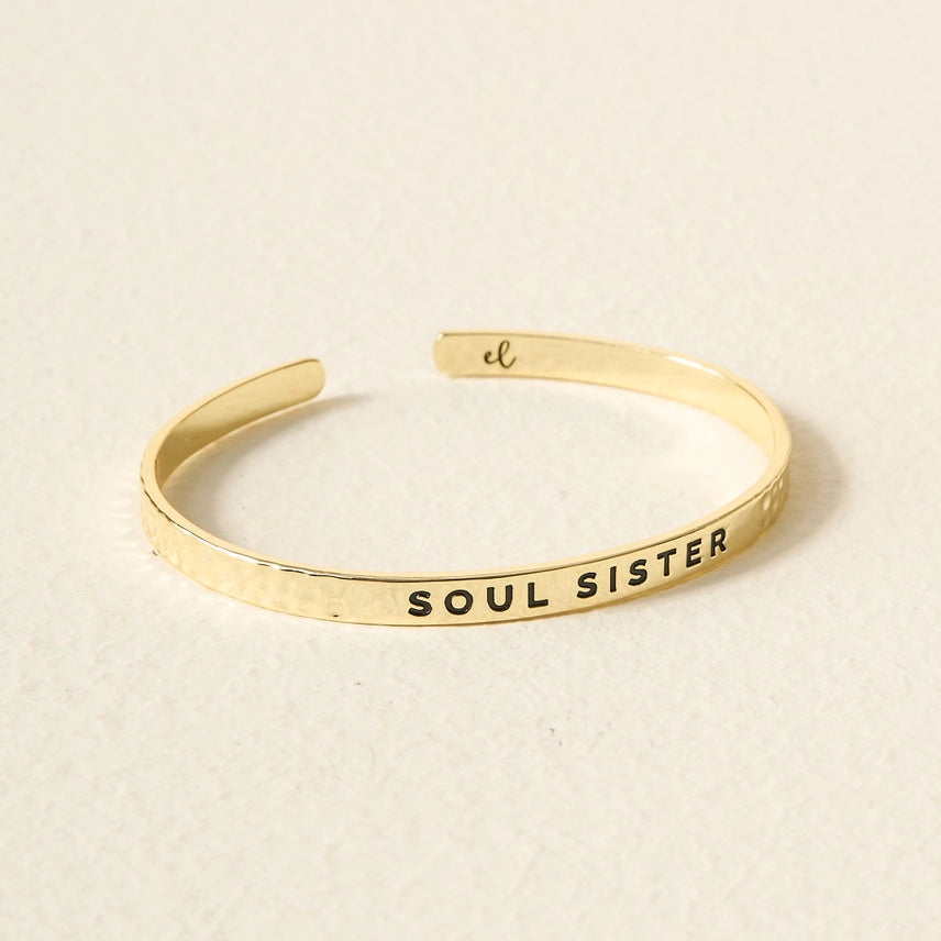 Soul Sister Little Reminder Gold Bracelet - The Darling Effect
