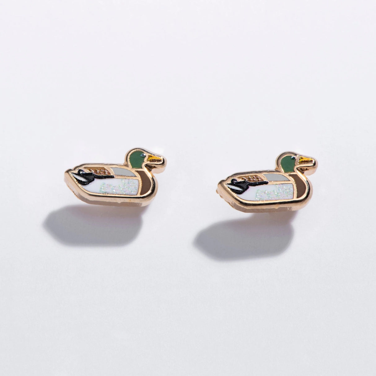 Duck Enamel Stud Earrings - Larissa Loden