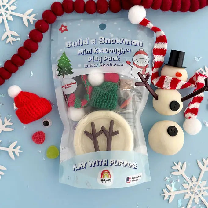 Build A Snowman Mini Kiddough - Earth Grown KidDoughs