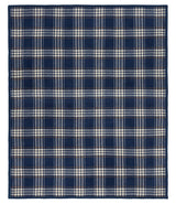 Autumn Plaid Vintage Blue Blanket - Chappy Wrap