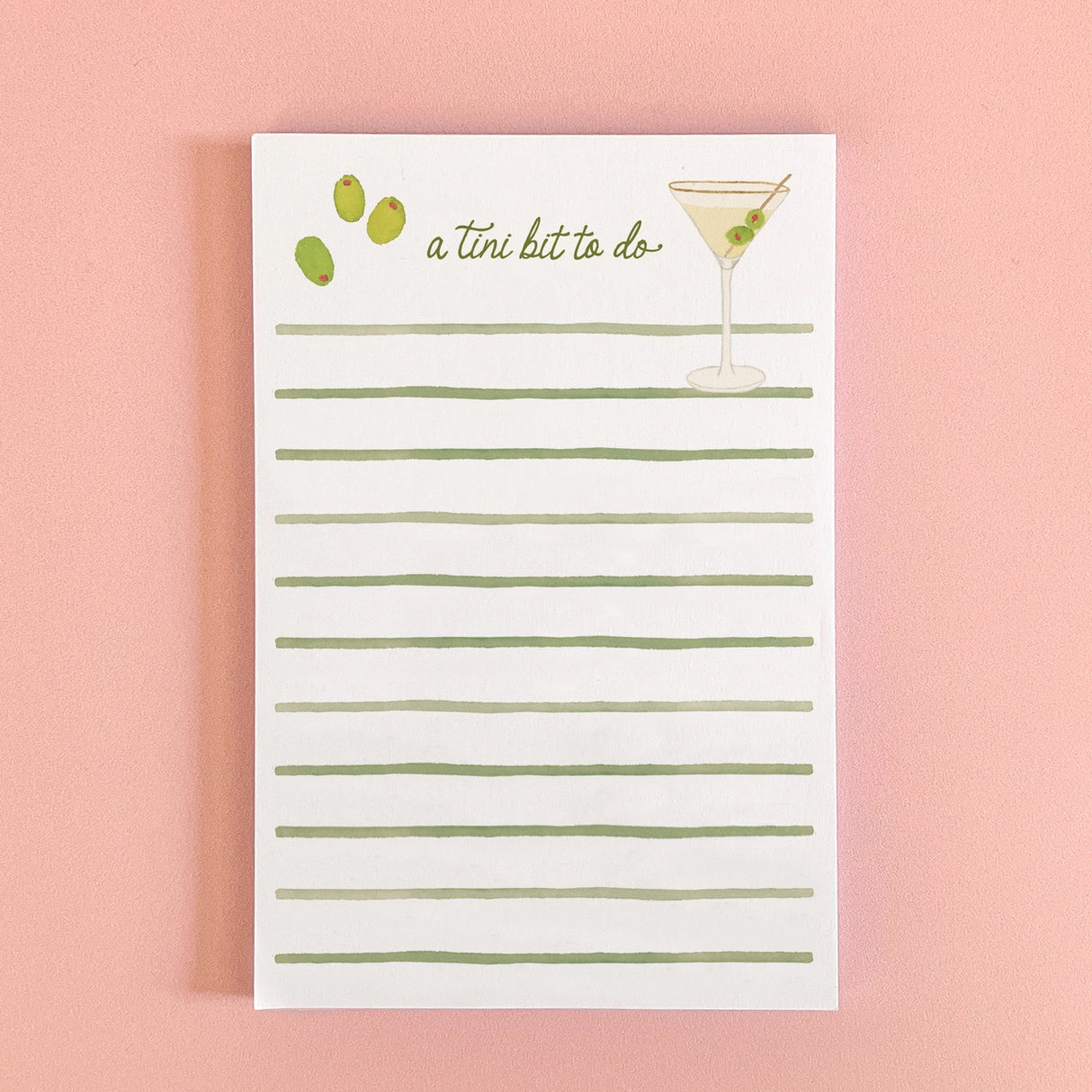 A Tini Bit To Do Martini Notepad  - Gert & Co