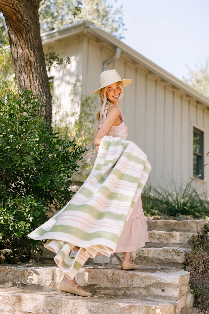 Watercolor Stripe Blanket - ChappyWrap