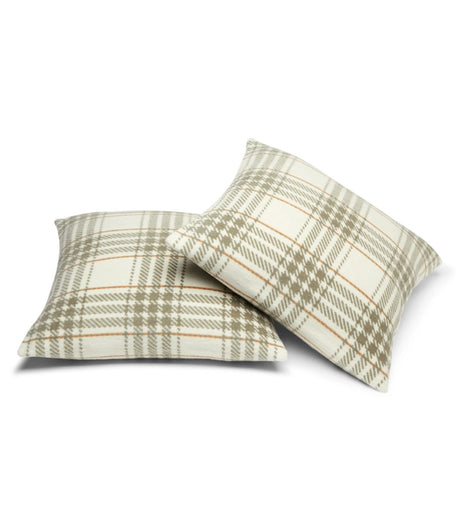Autumn Plaid Mink Throw Pillow Covers - Chappy Wrap