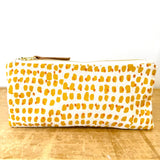 Mustard Double Dot Pencil Bag - Erin Flett