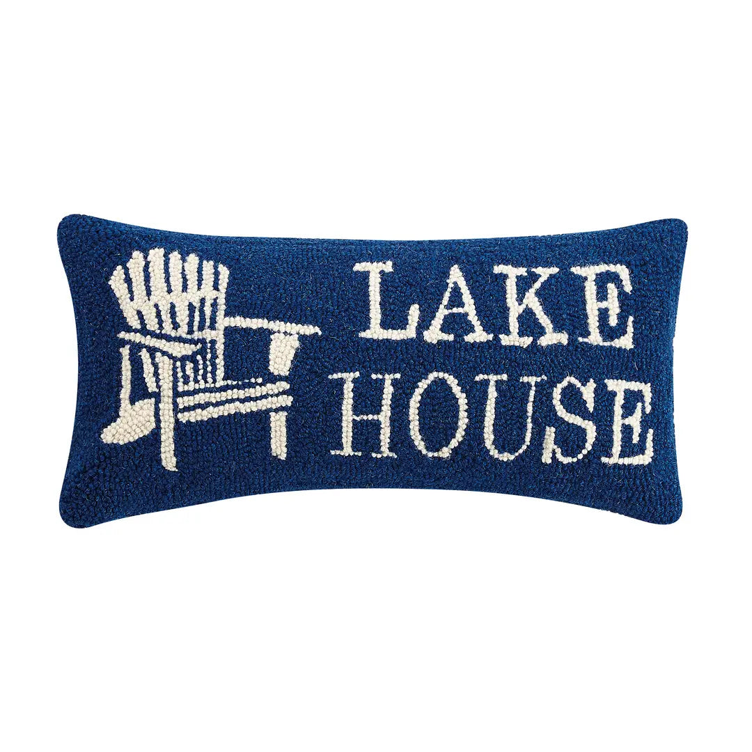 Lake House Hook Pillow - Peking Handicraft