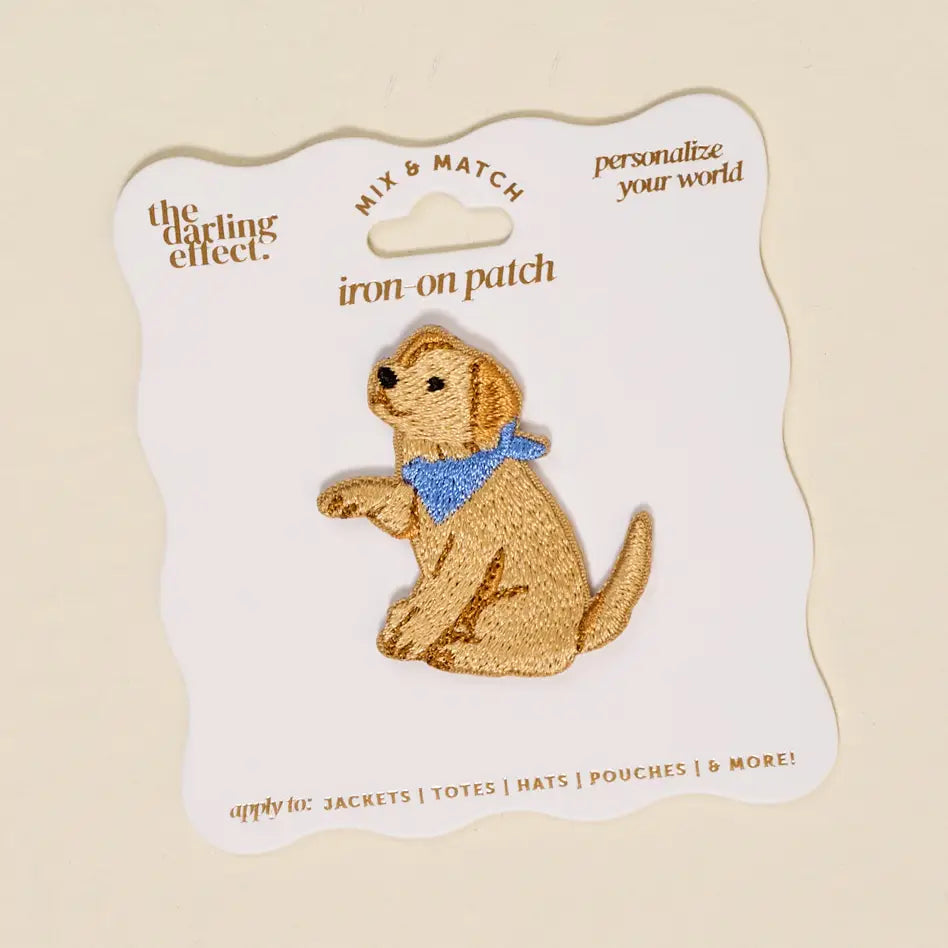 Golden Dog Iron-On Patch - The Darling Effect