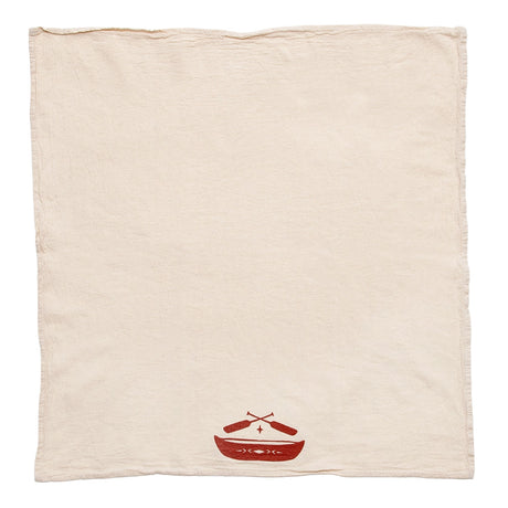 Canoe 100% Cotton Tea Towel - Cinder + Salt