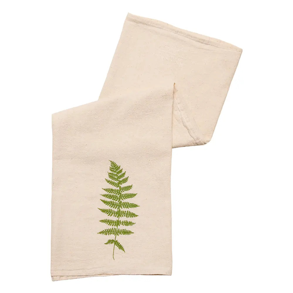 Fern 100% Cotton Tea Towel - Cinder + Salt