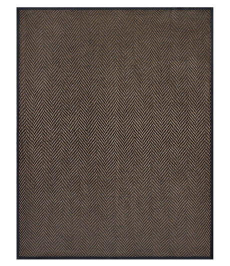 Harborview Herringbone Black Walnut Blanket - ChappyWrap