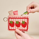 Beaded Strawberries Pouch - The Darling Effect