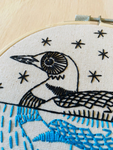 Loon Embroidery Kit - Hook, Line & Tinker