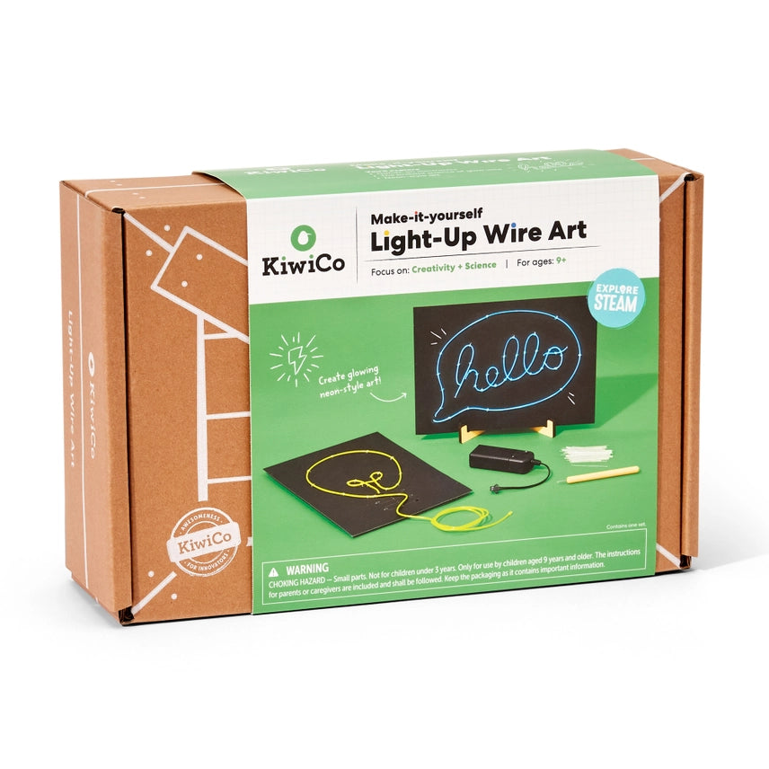 DIY Wire Art Neon Sign Craft Kit For Kids - KiwiCo