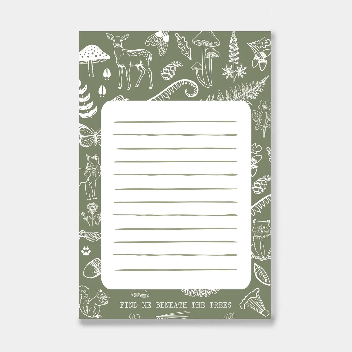 Find Me Beneath the Trees Note Pad - Reclaimed Maine
