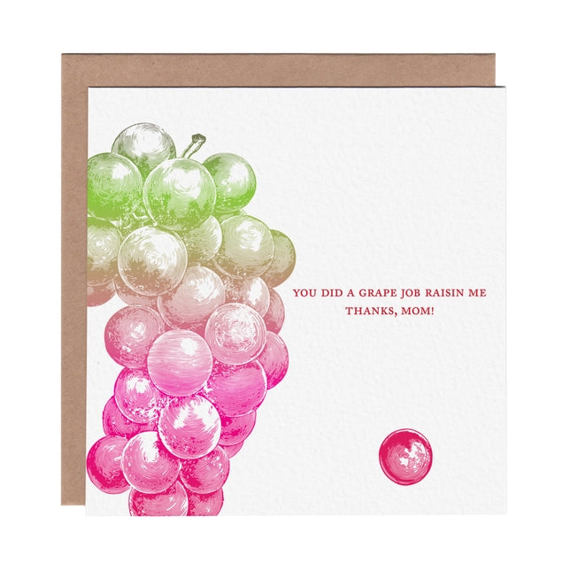Grape Mom Mother’s Day Greeting Card - Ampersand M Studio