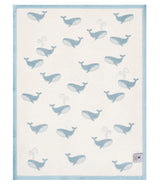 Big Blue Whale Mini Baby Blanket - Chappy Wrap