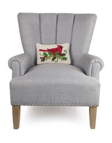 Cardinal Holly Hook Pillow - Peking Handicraft