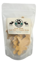 Maine Moose Peanut Butter & Pumpkin Dog Biscuits - Ruff Pine Dog Treats