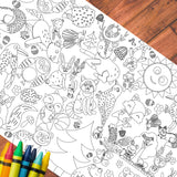 Woodland Animals Coloring Tablecloth - Creative Crayons Workshop
