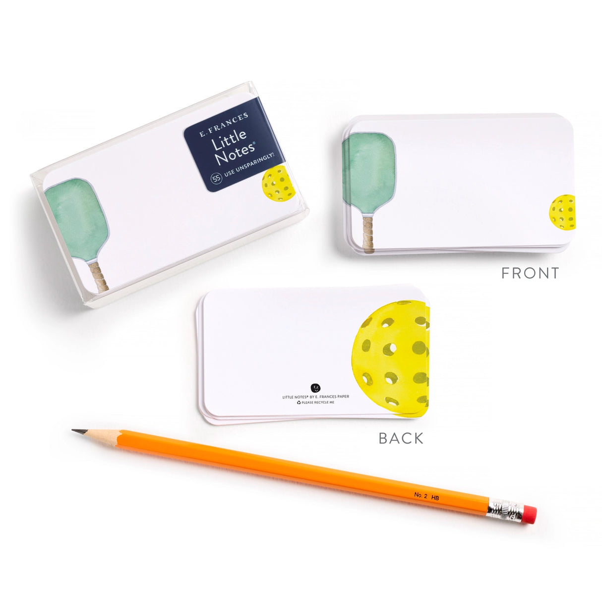 Pickleball Gift Set of 55 Little Notes® - E. Frances Paper